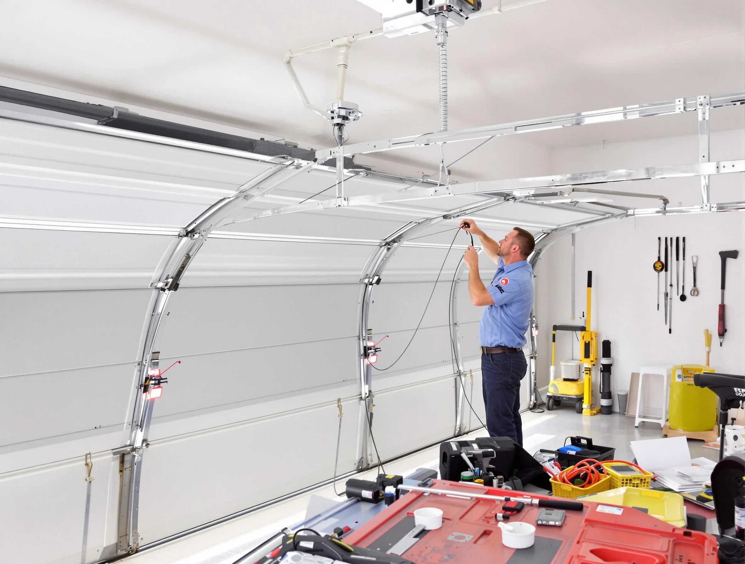 Garage door cable repair service by Cullman Garage Door Repair in Cullman