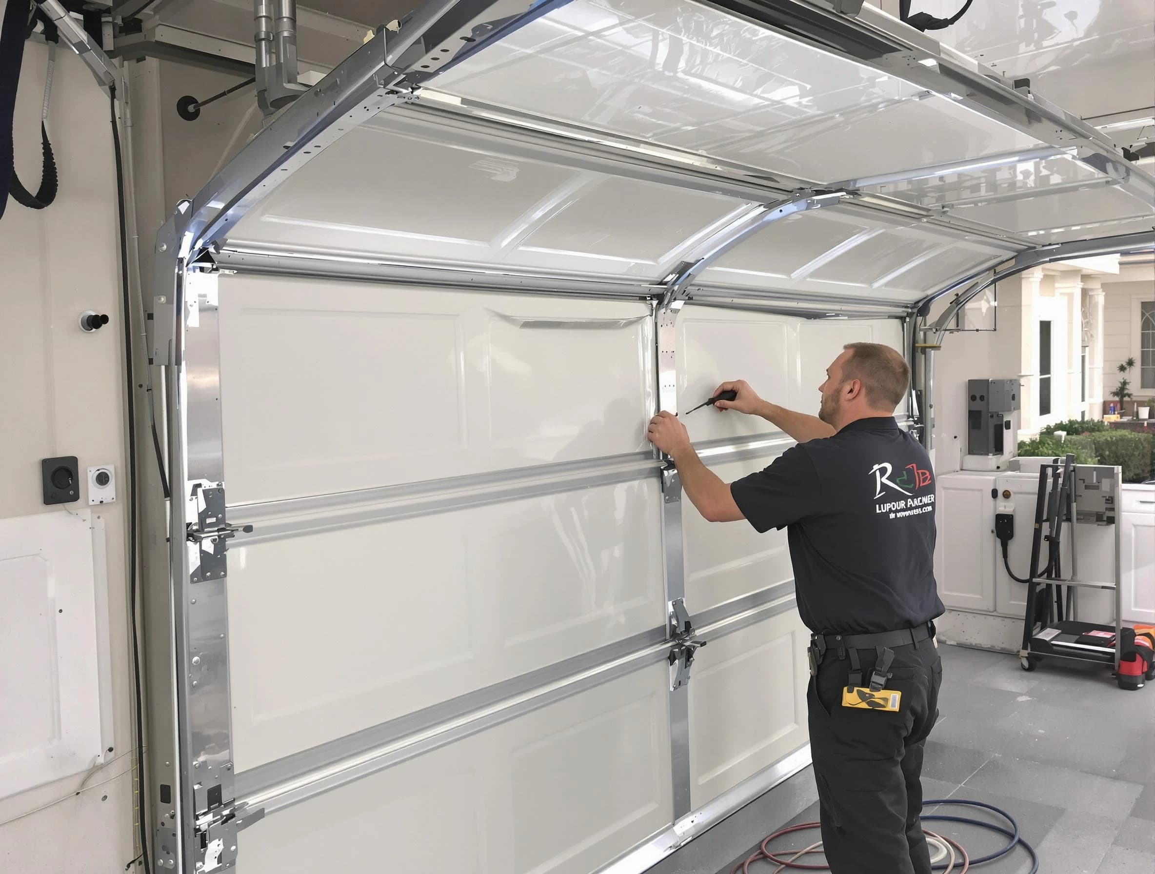Cullman Garage Door Repair professional performing panel repair in Cullman