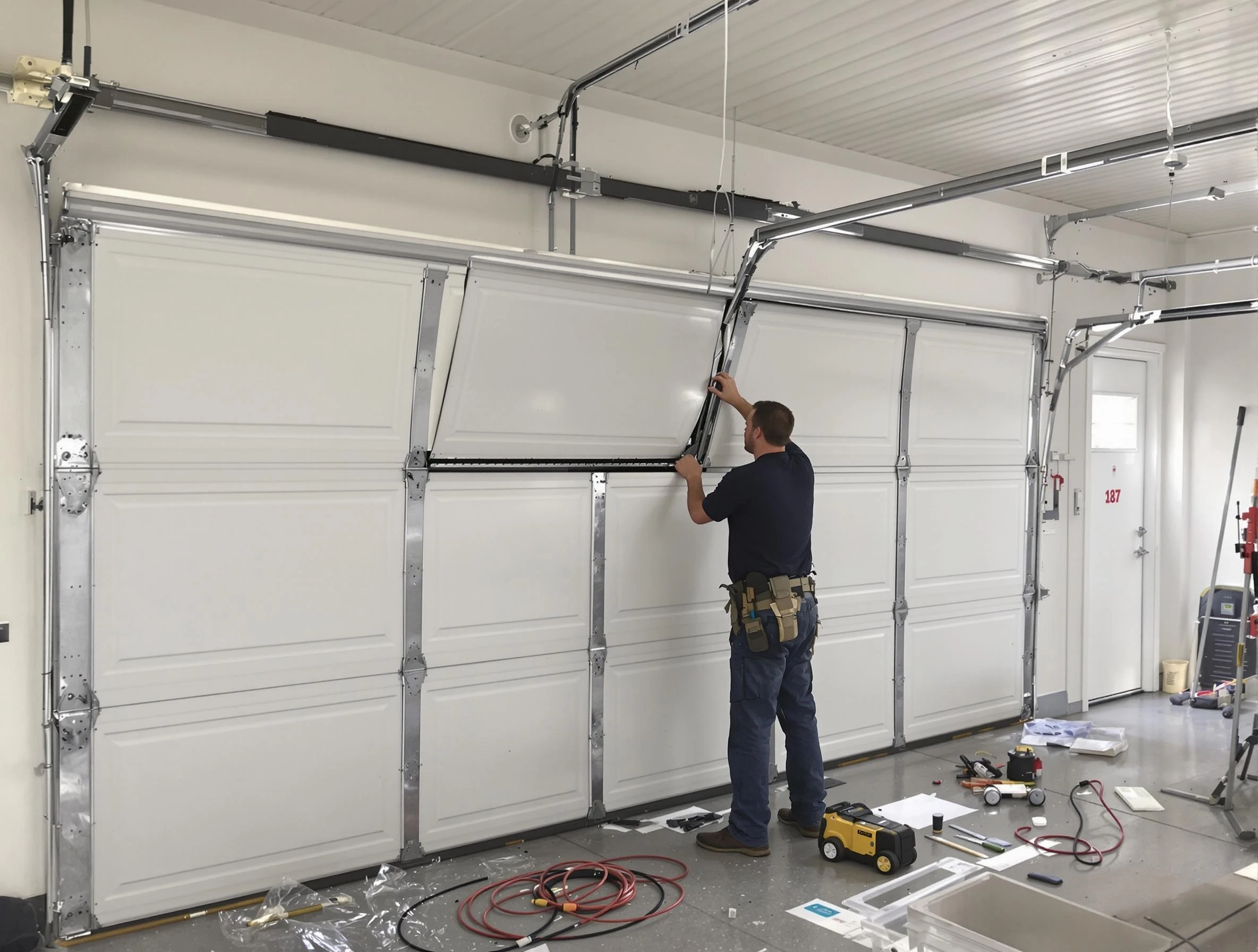 Garage Door Section Replacement in Cullman