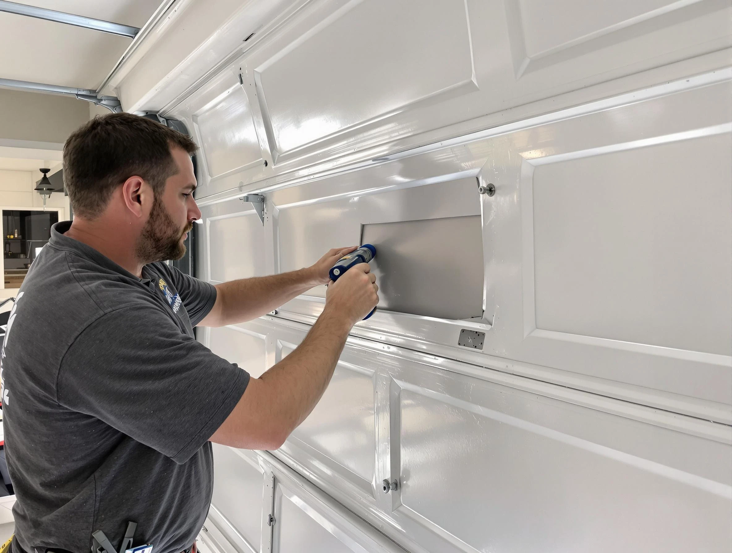 Garage door panel repair by Cullman Garage Door Repair in Cullman